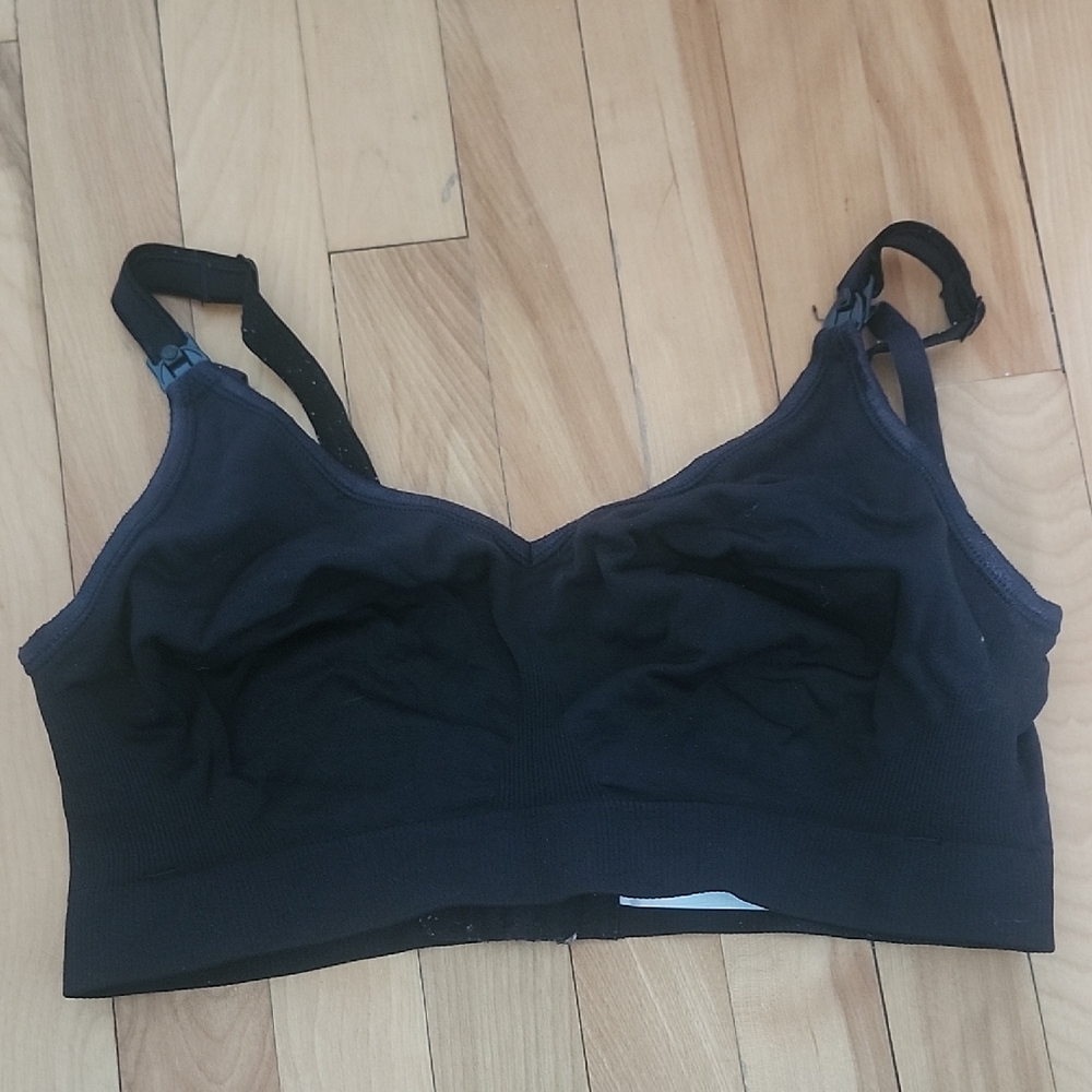 Bravado Black Intimate Bra with Wide Straps and Scoop Neckline
